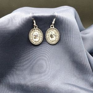 Clear Rhinestone Earrings